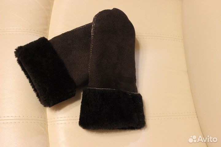 Шубенки, варежки из натурального меха мужские