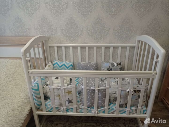 Комплект в кроватку и конверт на выписку