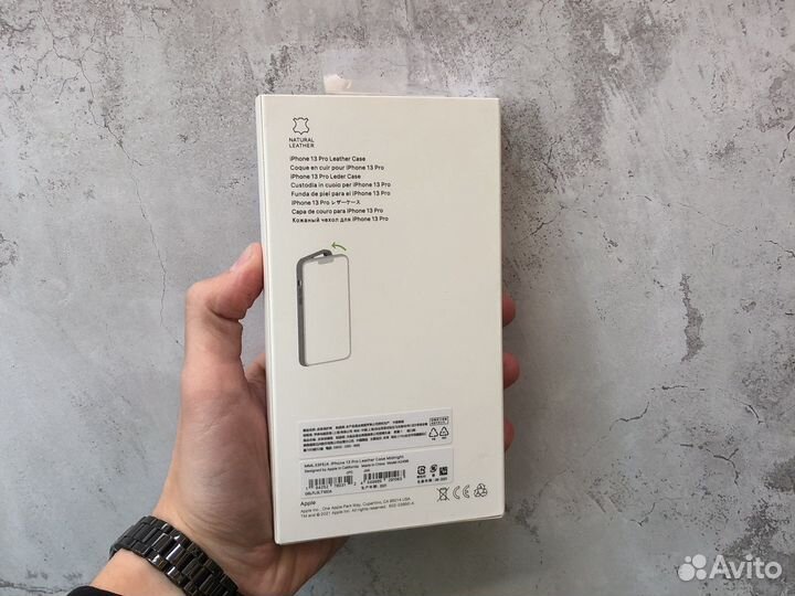 Чехол Leather Case iPhone 13 Pro