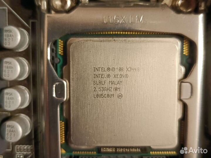 Материнка, процессор, кулер, 6 Gb
