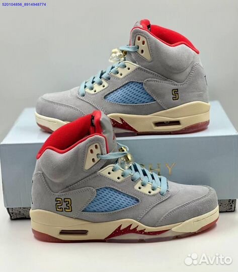 Кроссовки Nike Air Jordan 5 Retro Grey (Арт.92664)