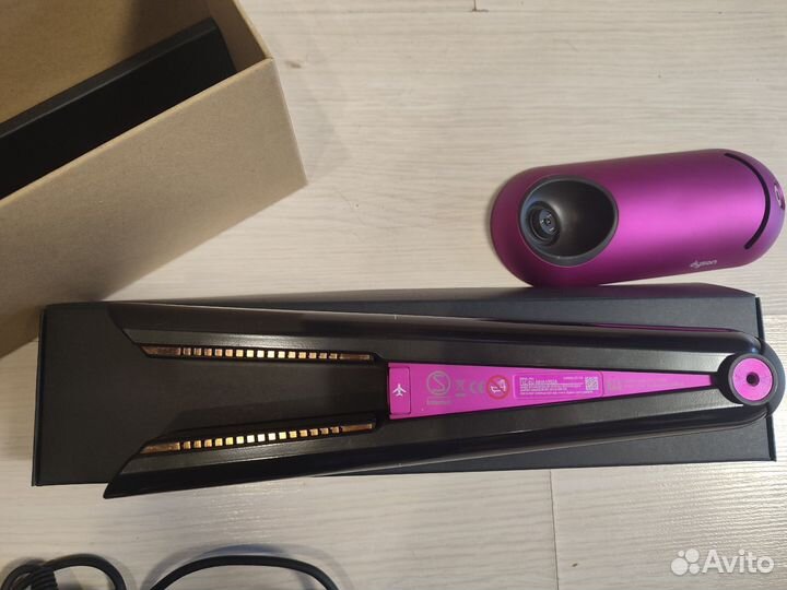 Dyson выпрямитель для волос, цвет фуксия