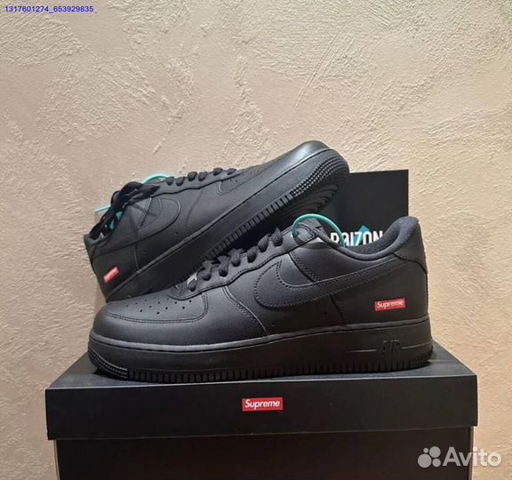 Кроссовки nike air force 1 supreme оригинал Poizon