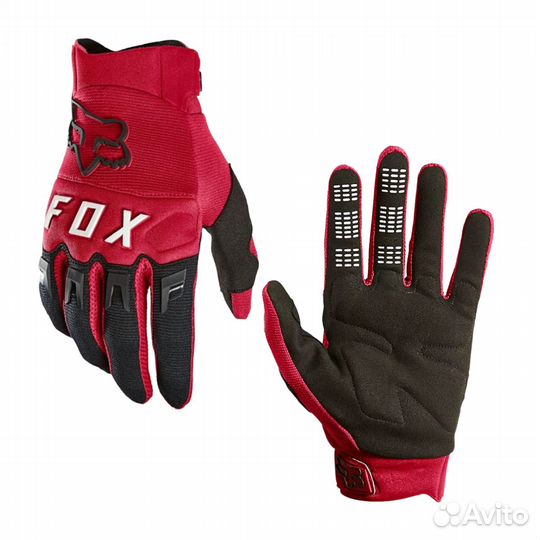 Мотоперчатки текстильные Fox NFG-21 красно-черные