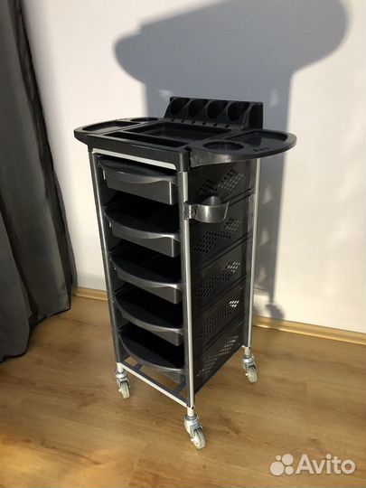 Тележка парикмахерская черная