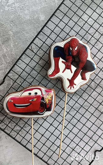 Имбирные пряники с печатью на торт