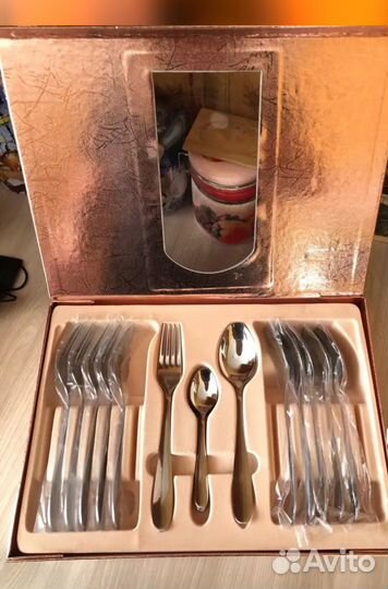 Набор столовых приборов 24 предмета новый