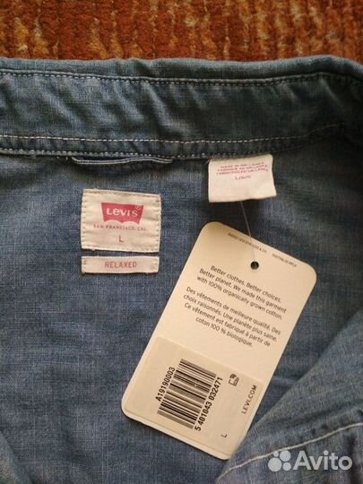 Рубашка мужская levis р.L