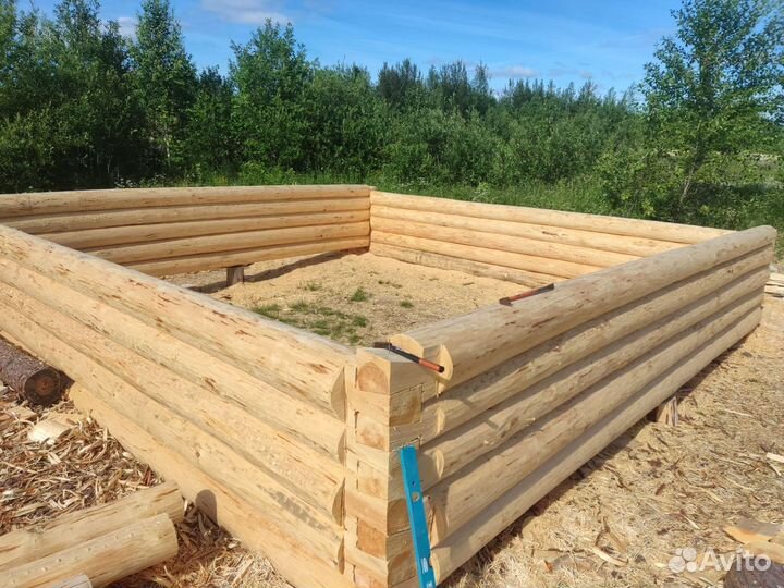 Сруб баня дом ручной рубки