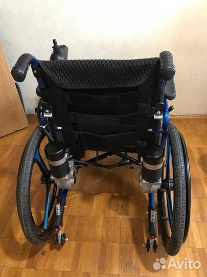 Коляска инвалидная складная с электроприводом