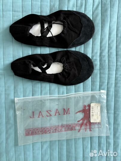 Балетки черные mazal 38 размер