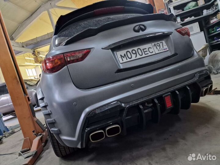 Тюнинг задний бампер v.2 для infiniti qx70 fx37