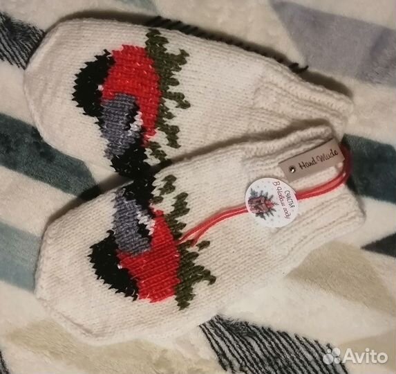 Варежки ручной работы