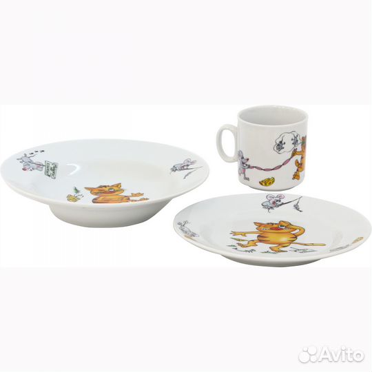 Набор детский 3пр кошки-мышки (гл200,м175,кр200)