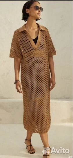 Платье кроше hm