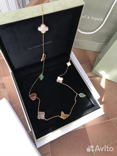 Длинное колье Van Cleef& Arpels на подарок