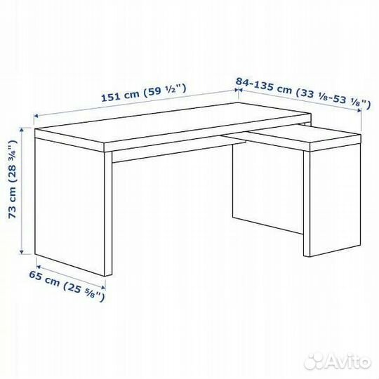 Стол IKEA мальм