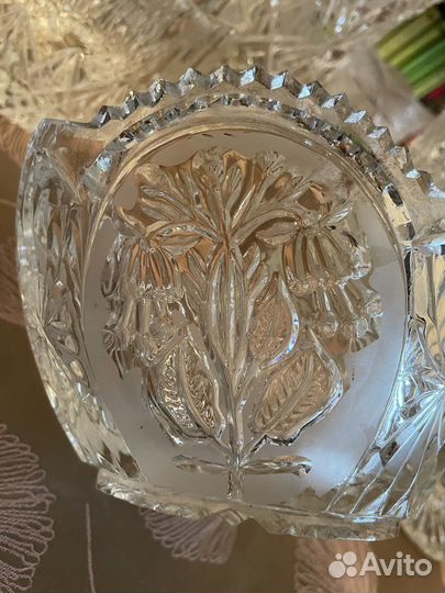 Конфетница хрусталь