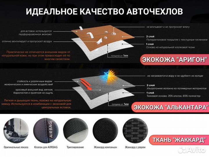 Авточехлы 1-2 года гарантии