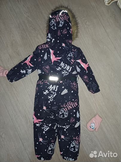 Зимний комбинезон для девочки 104
