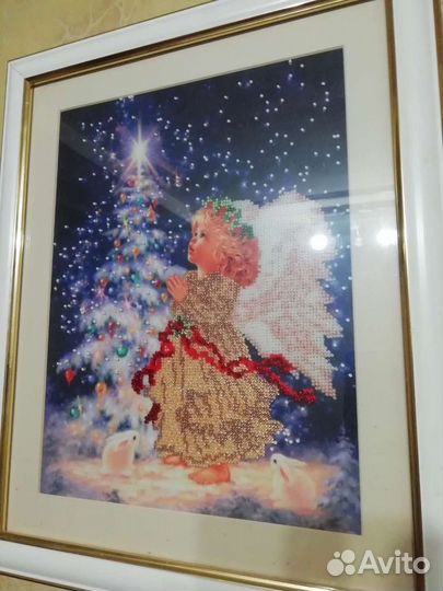 Картина бисером ручной работы