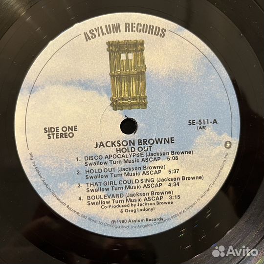 Jackson Browne – Hold Out (LP). 1980, US, EX+/EX+