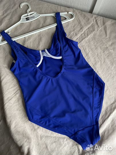 Купальник сплошной синий 75b