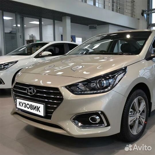 Бампер передний в цвет Hyundai Solaris 2