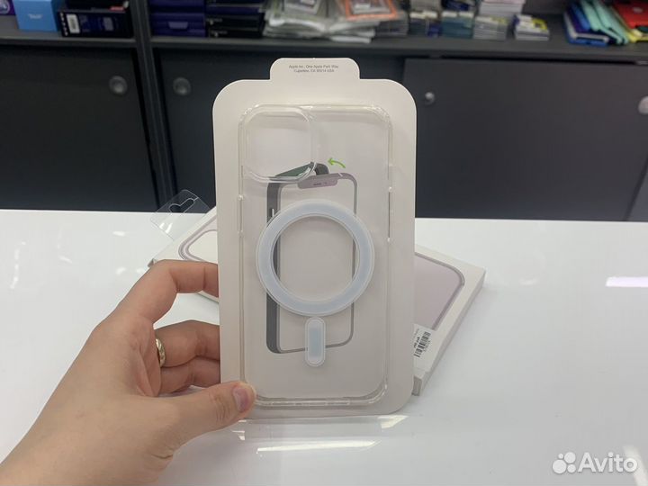 Чехол iPhone 13 case magsafe прозрачный 13