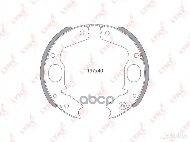 Колодки тормозные барабанные зад BS5505 LYN