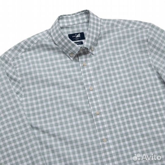 Хлопковая рубашка в клетку для мужчин Hackett