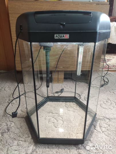 Аквариум hexa Set-II 41х60 см (60л) черный