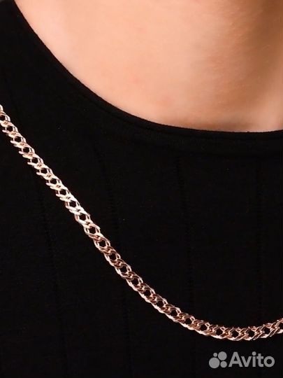 Золотая цепь 585, новая, 45 см, 27 гр, Sokolov