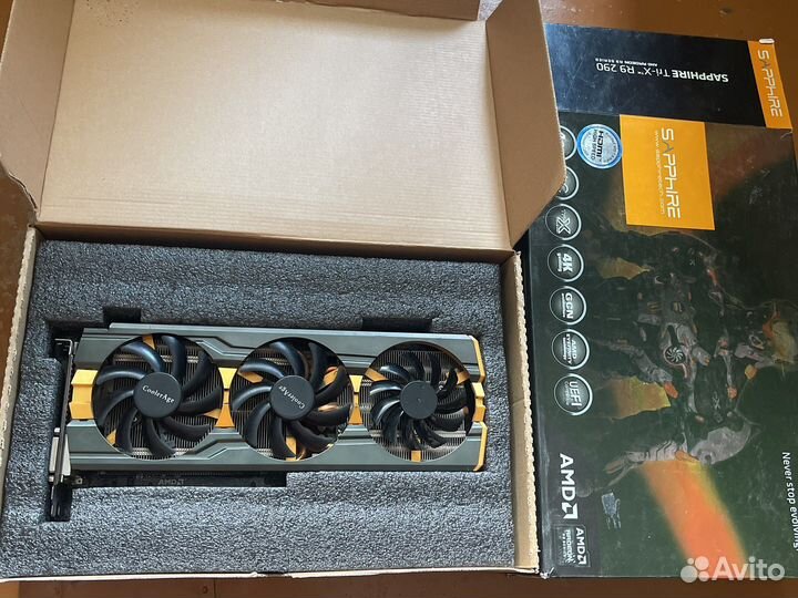 Видеокарта R9 290 4GB gddr5X 384bit