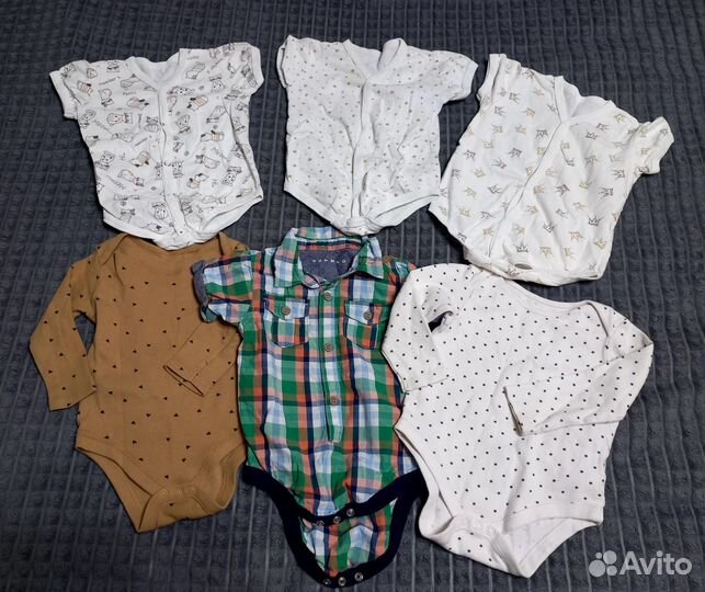 Вещи пакетом на мальчика 68-74 см