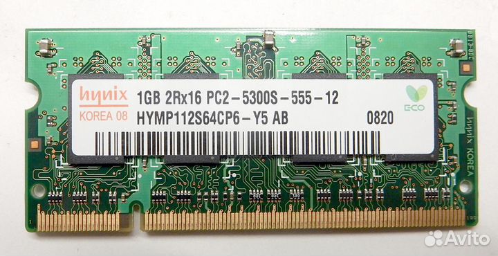Оперативная память Hynix hymp112S64CP6-Y5 AB 1Gb 2