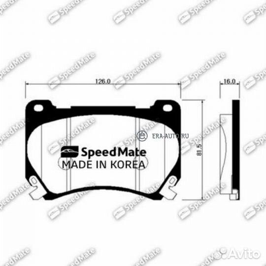 Speedmate SM-BPH040 Колодки hyundai Equus/KIA Opirus (GH) /ssangyong Rodius I,II,Stavic