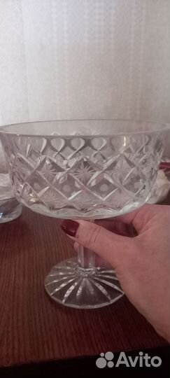 Ваза на ножке хрусталь конфетница
