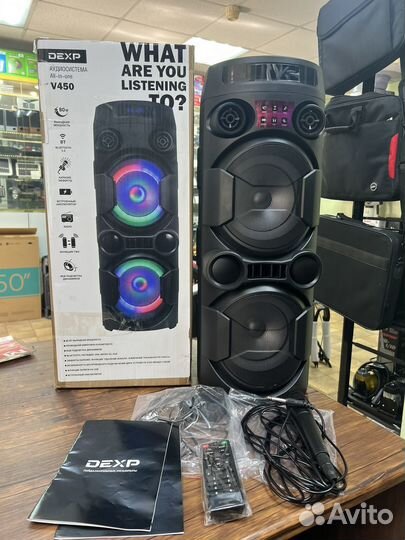Портативная аудиосистема dexp V450, черный