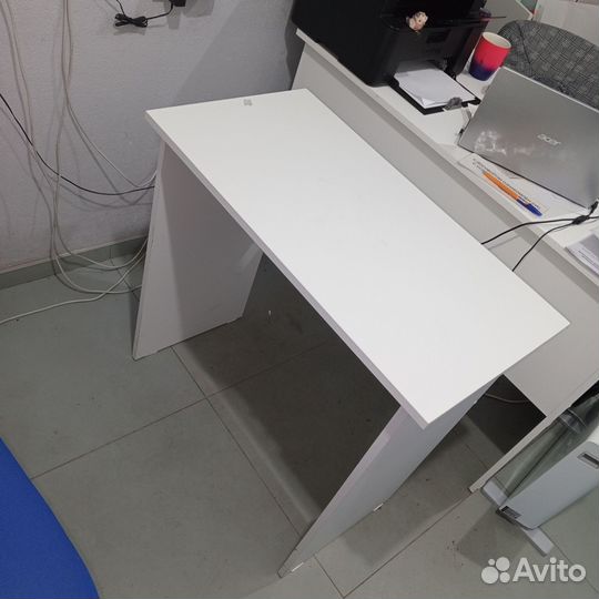 Компьютерный стол белый бу