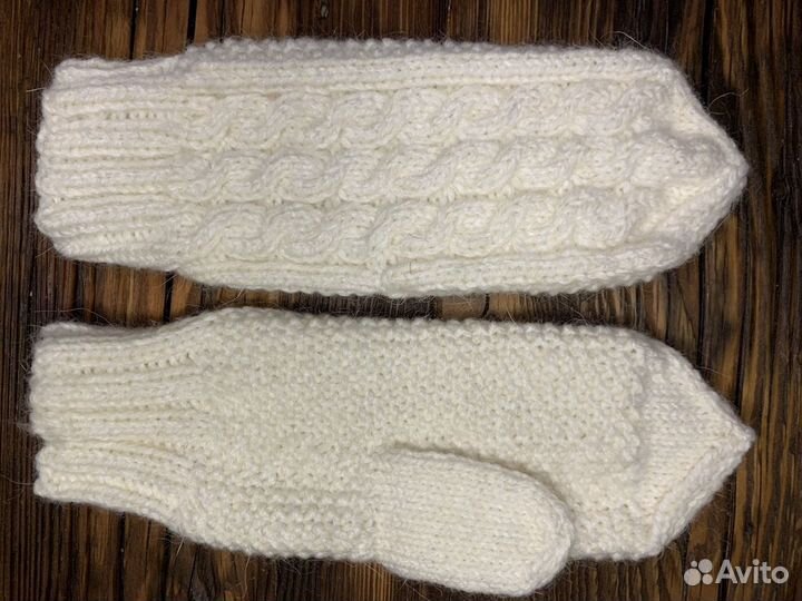 Варежки 100 проц. шерсть ручная вязка (новые)