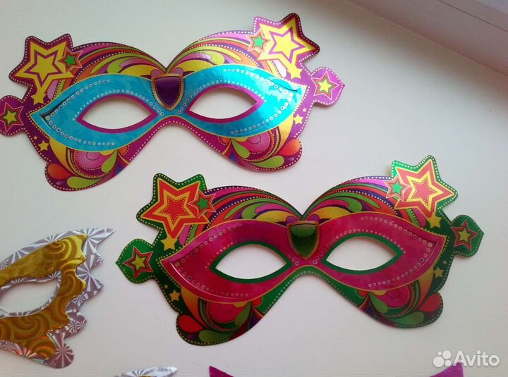 Маска картон новогодняя цена за все