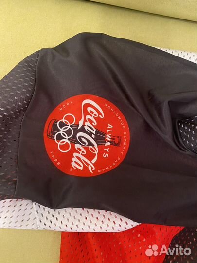 Хоккейная майка джерси coca cola