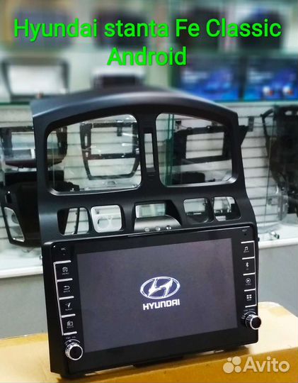 Hyundai santa Fe classic магнитола Android крутилк