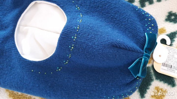 Новый шапка шлем kotik шерсть + утеплитель 48, 5