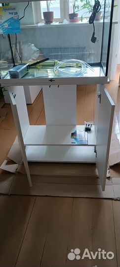 Новая тумба под аквариум. Белая