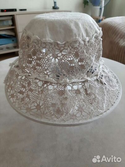Шляпа женская из льна