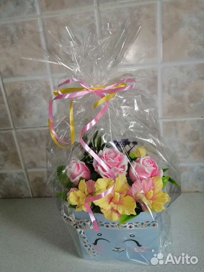 Букет из мыла ручной работы