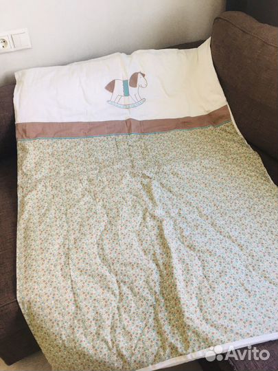 Комплект бортиков в кроватку Perina Лошадка