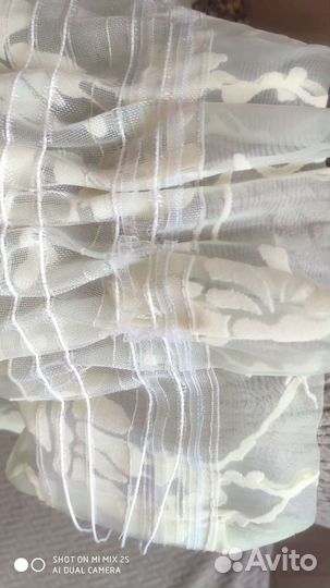Тюль готовая на шторной ленте